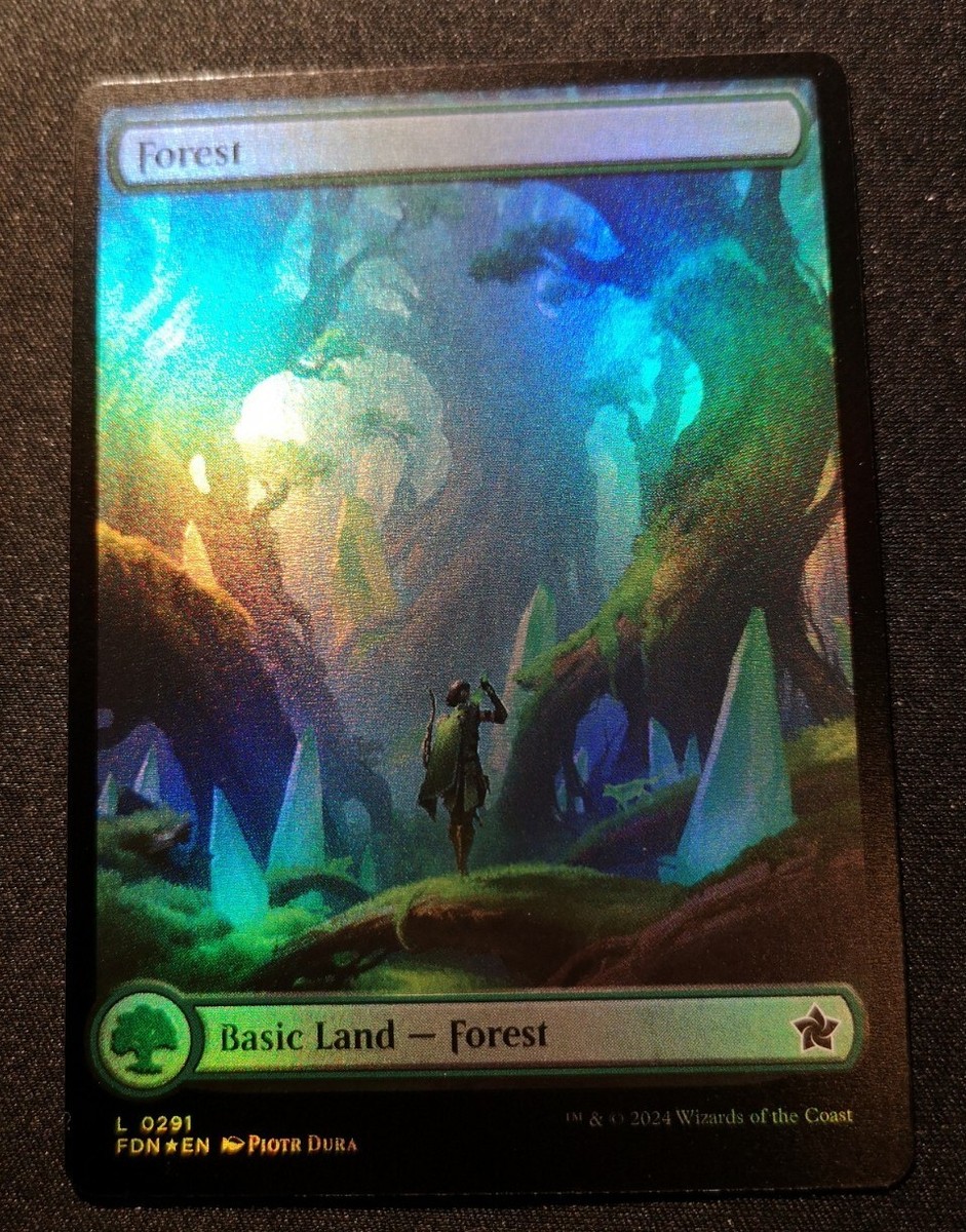 Forest - Foil - Full Art - FDN - MTG - EN - 0291 | eBay