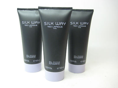 Silk Way By Ted Lapidus Silky Shower Gel for Women (LOT OF 3)  3.3oz / 100ml NEW