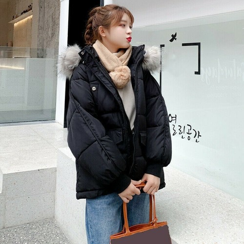 Women Padded Coat Puffer Jacket Quilted 