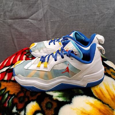 Nike Air Jordan One Take D07193-164 Size 11 Men White/Lagoon Pulse/Red 