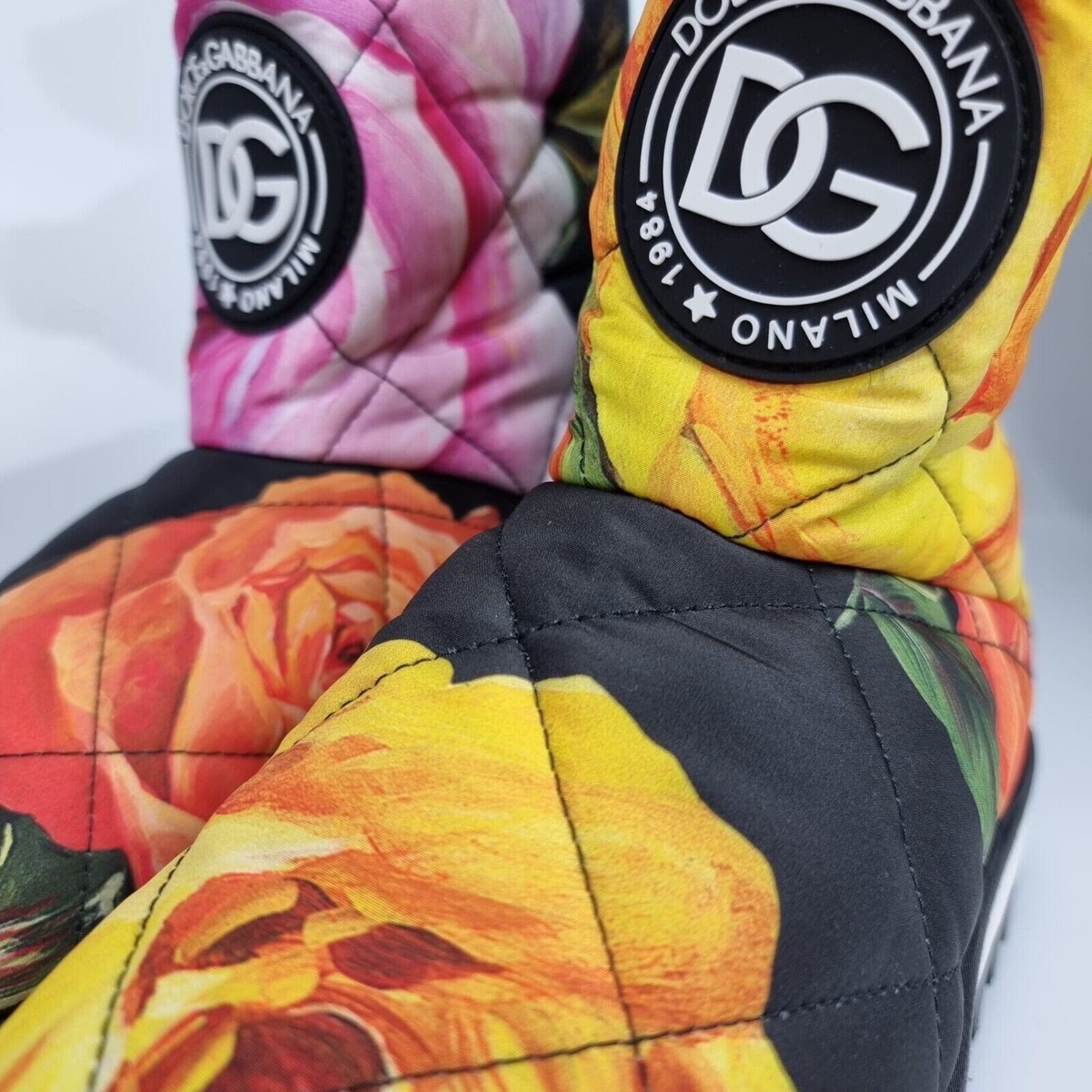 DOLCE&GABBANA Multicolor Floral Snow Boots New Size 36 US 6 DOLCE&GABBANA Multicolor Floral Snow Boots New Size 36 US 6