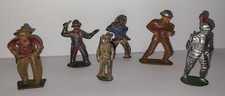 Vintage Manoil Barclay Toy Lead Soldier Western Cowboys Knight