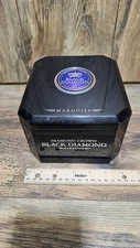 Diamond Crown Black Diamond MARQUISE Emerald Wood Cigar Box 7" x 6"