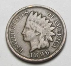 1896 INDIAN HEAD CENT,PARTIAL LIBERTY, VERY NICE COIN!!!!(A5)