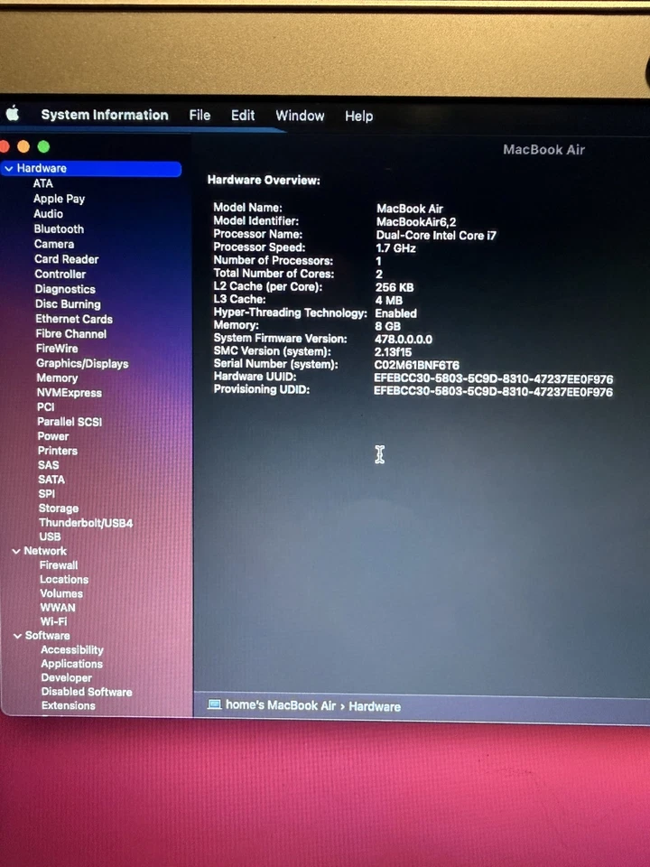 MacBook Pro 13 A2251 para piezas Foto 3 de 4