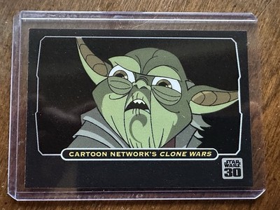 2007 Topps Star Wars 30th Anniversary Animation Cels #7 Yoda Clone Wars