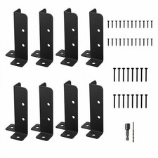 Adjustable Wood Fence Pergola Base with Screws Bolts Hex Converter & Drill Bit