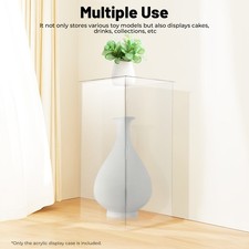 24" Large Acrylic Display Case Dustproof Clear Box Action Figures Case Organizer