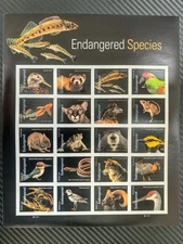 US Stamps 2023 Endangered Species5 Sheets of 20 / A total of 100