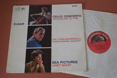 ASD 655 1st Semi Elgar Cello Concerto Jacqueline Du Pre Sea Pictures Baker HMV 