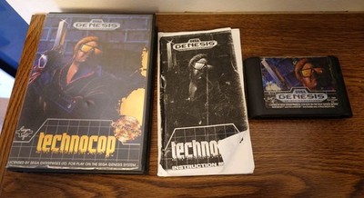Techno Cop (Sega Genesis, 1990) Boxed In Box Razor Soft Technocop RARE 