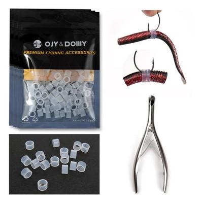 Wacky Worm O-Rings (180/150/120 Packs)   Heavy-Duty Silicone Senko Bait Prote...