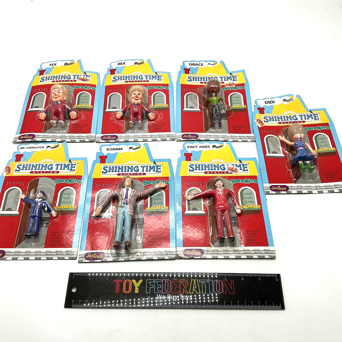 LOT OF 7 JusToys Shining Time Station Bend-Ems 1993 | eBay