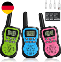 Walkie Talkie Kinder 3Er Set, Walky Talky Mit 1000Mah Aufladbar Akku, GroßE Rei