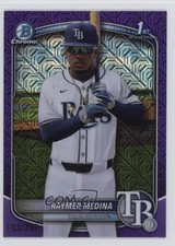 2025 Bowman Chrome Prospects Mega Box Purple Mojo Refractor Raymer Medina 6q5