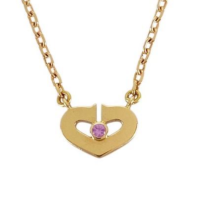 Cartier C Heart B3044500 Rose gold Pink Sapphire Necklace