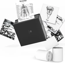 Sticker Printer- Mini Thermal Sticker Printer Machine, Small Pocket Label Maker