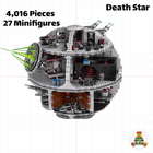 NEW Death Star 4,016 Pieces - Start wars Model Building Blocks Set