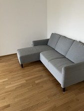 Graues IKEA Ecksofa mit Ottomane - 196 × 140 cm | München | Selbstabholung