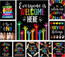 10 Pcs Motivational Posters for Classroom Inspirational Quote Decor