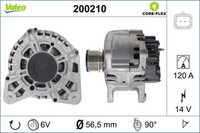 Lichtmaschine Generator Lima Valeo CORE-FLEX 200210 14V FüR Renault Kangoo FC0 2