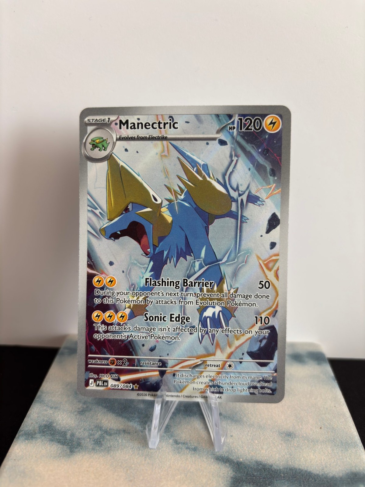 Manectric - 089/084 Illustration Rare ME05: Pitch Black Pokemon Holo