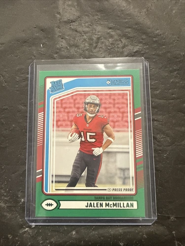 2024 Donruss Rated Rookie Jalen Mcmillan Green Press Proof A392