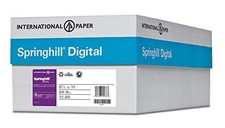 Springhill 8.5 x 11 Ivory Colored Cardstock Paper, 67lb Vellum Bristol, 147gsm