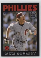 2021 Topps 1986 Baseball 35th Anniversary Series 2 Black Mike Schmidt HOF 0z8