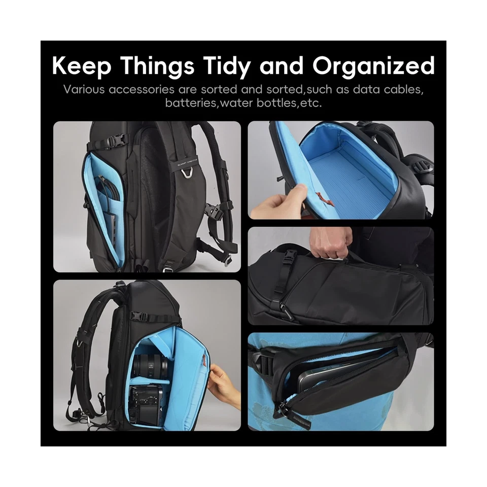 Camera and Drone High-Protection Backpack 22L for DJI Air 3s/Mavic 3 Pro/Mini... - Image 4 of 4