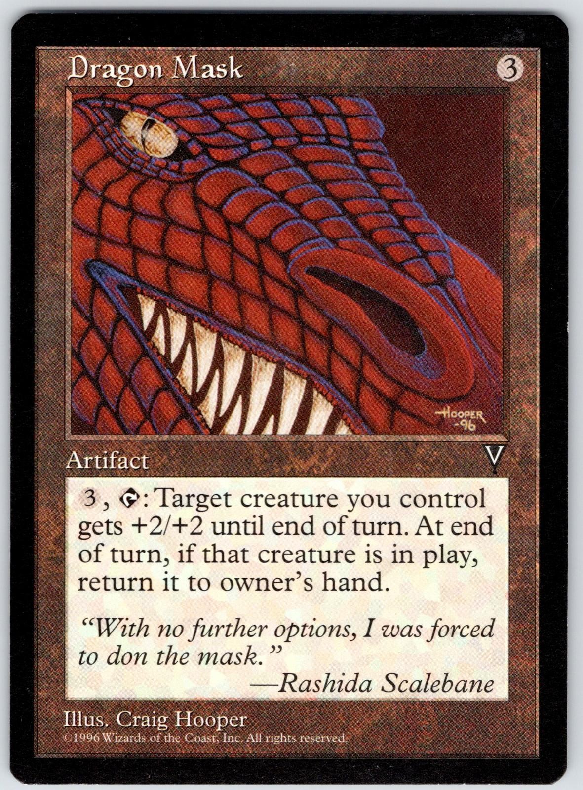 Dragon Mask Uncommon Visions Magic: The Gathering Near Mint