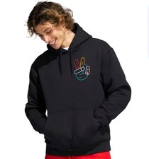 Adidas OG Peace Sign Pullover Fleece Sweatshirt Hoodie Men  s Medium New W Tags
