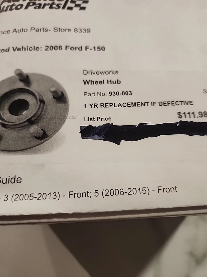 Buje de rueda Dorman Driveworks 930-003 para Mazda 3 2005-2013 Foto 3 de 4