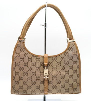 GUCCI Hand Bag Jackie GG Supreme Small Authentic