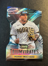 2023 Topps Stadium Club BLACK SP /99 TRIUMVIRATES Die-Cut Manny Machado Padres