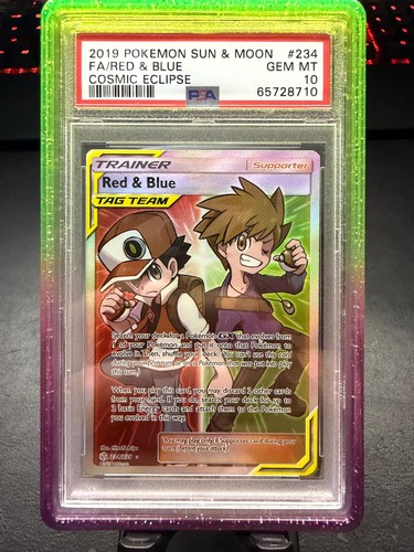 Red & Blue graded PSA 10 for sale on eBay