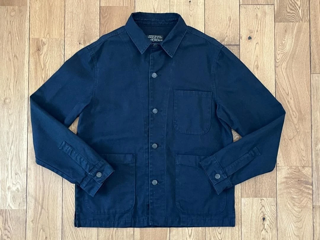 Imogene + Willie Chore Jacket Men's Size M Blue Cotton Workwear Button Jacket image 2