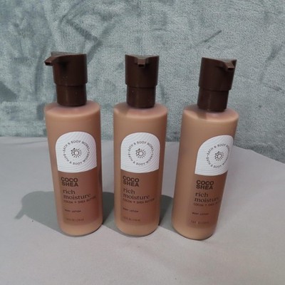 Bath & Body Works CocoShea Rich Moisture Body Lotion 7.8 oz Cocoa Shea Lot of 3