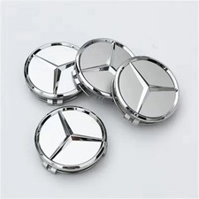 4pcs  Car Wheel Center Hub Cap Badge Sticker Cover For Mercedes Benz