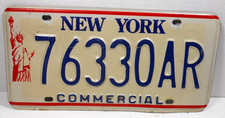 vintage New York NY Commercial Statue of Liberty auto car license plate tag