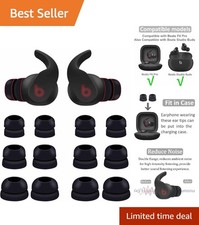Double Flange Ear Tips for Beats Fit Pro - 6 Pairs with Storage Box
