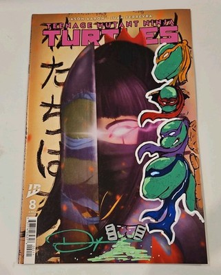 TMNT #8 4X REMARKED & SIGNED DALE ALTMANN TRADE VARIANT W/COA 