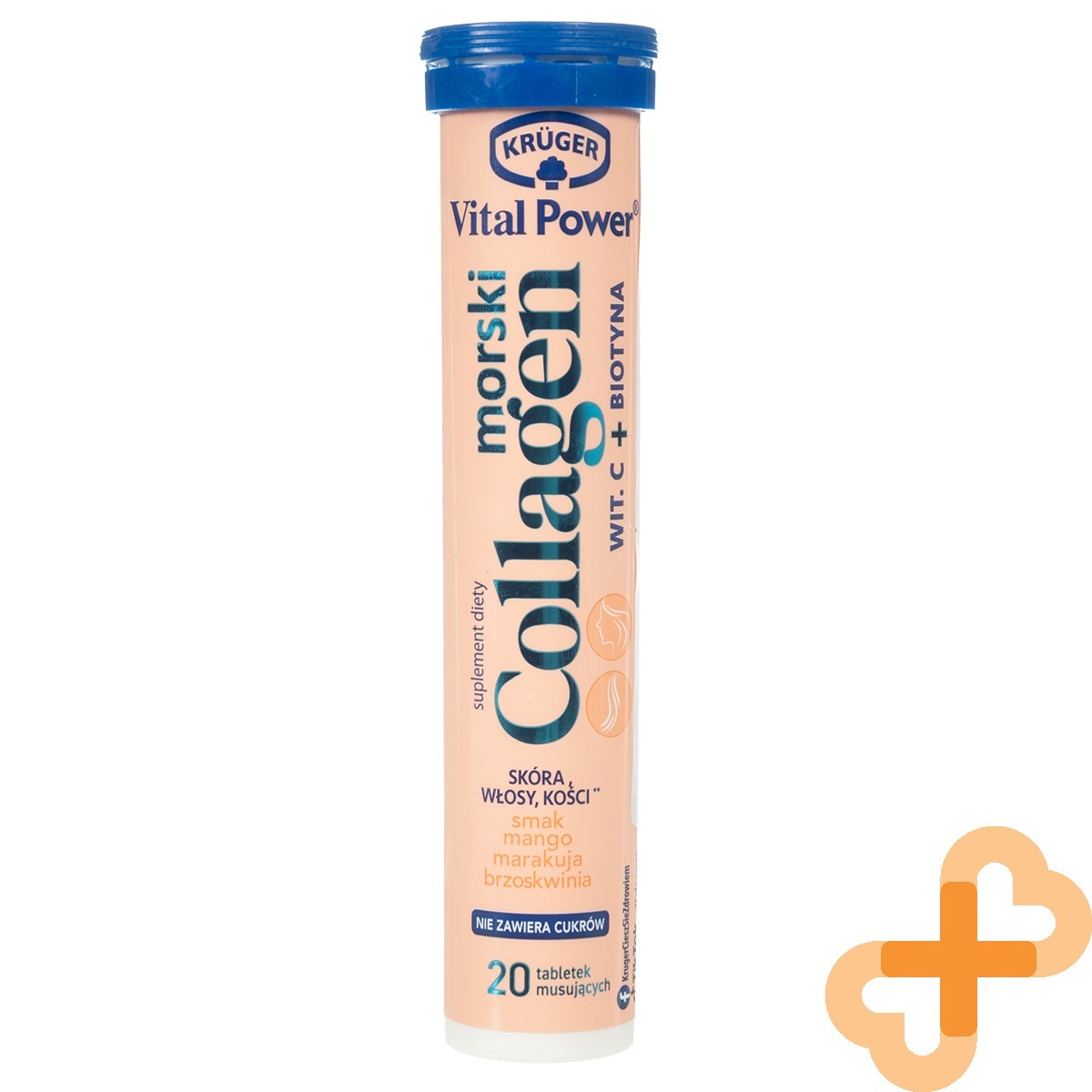VITAL POWER MARINE Collagen With Vitamin C Biotin 20 Effervescent Tablets