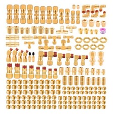New Open Box 251pcs Dot Air Line Fittings Kit Push Connect Brass Fittings Tube New Open Box 251pcs Dot Air Line Fittings Kit Push Connect Brass Fittings Tube