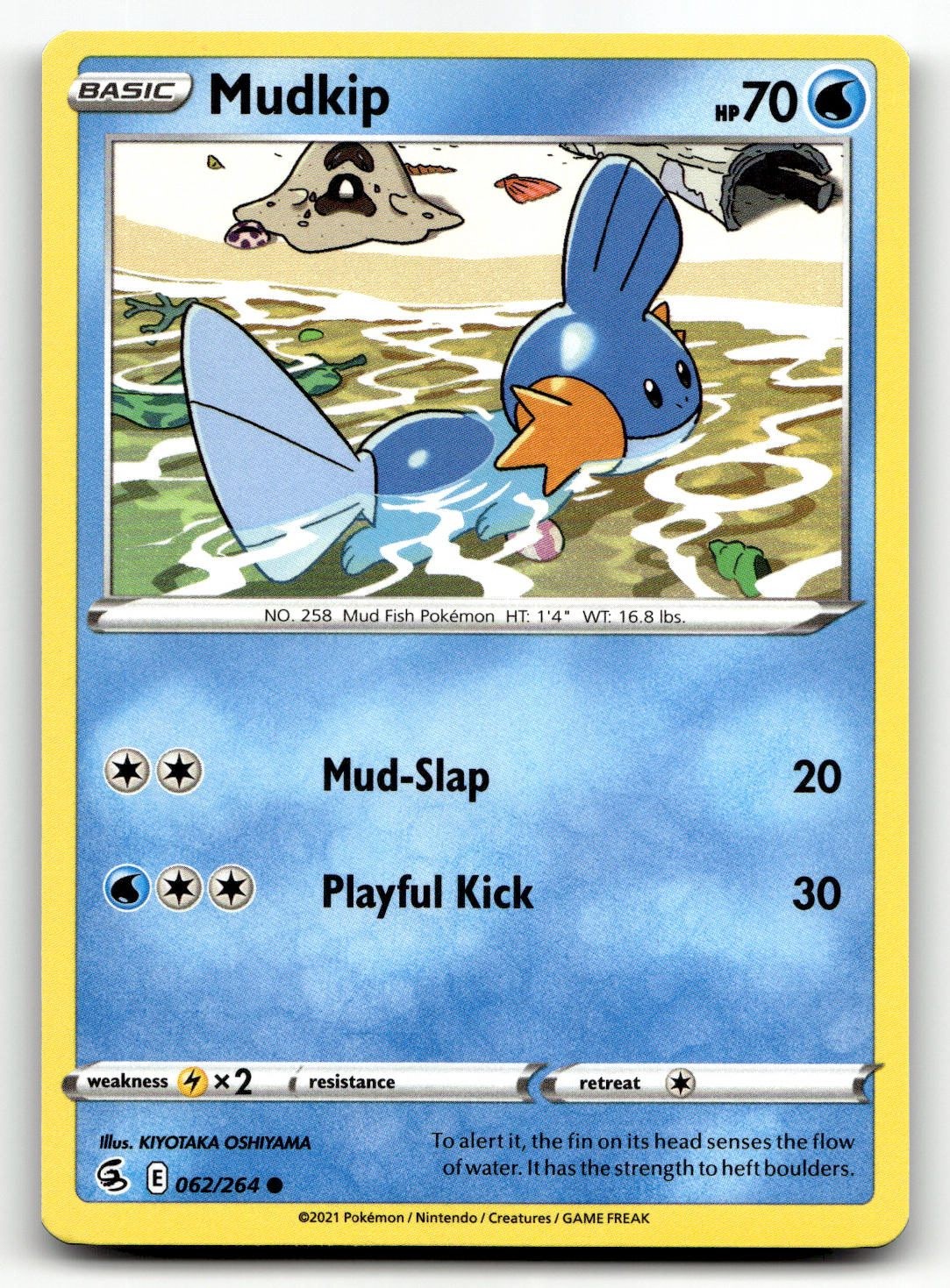 Mudkip 062/264 Common SWSH08: Fusion Strike Pokemon NM