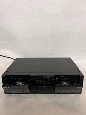 Pyle PT659DU Dual Stereo Dual Stereo Cassette Player  Recorder - Black