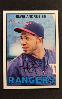 2016 Topps Heritage - Elvis Andrus #387 Texas Rangers 
