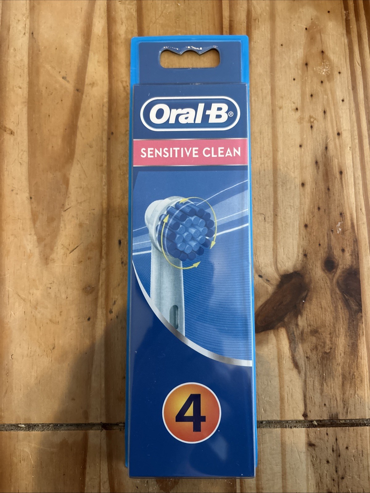 Braun Oral-B Sensitive Clean Electric Toothbrush Replacement Brush Heads. 4 Pack
