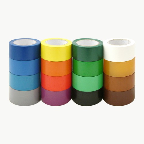 JVCC Premium Colored Vinyl Tape (V-36P): 1 in. x 36 yds. (Yellow) - Picture 3 of 3