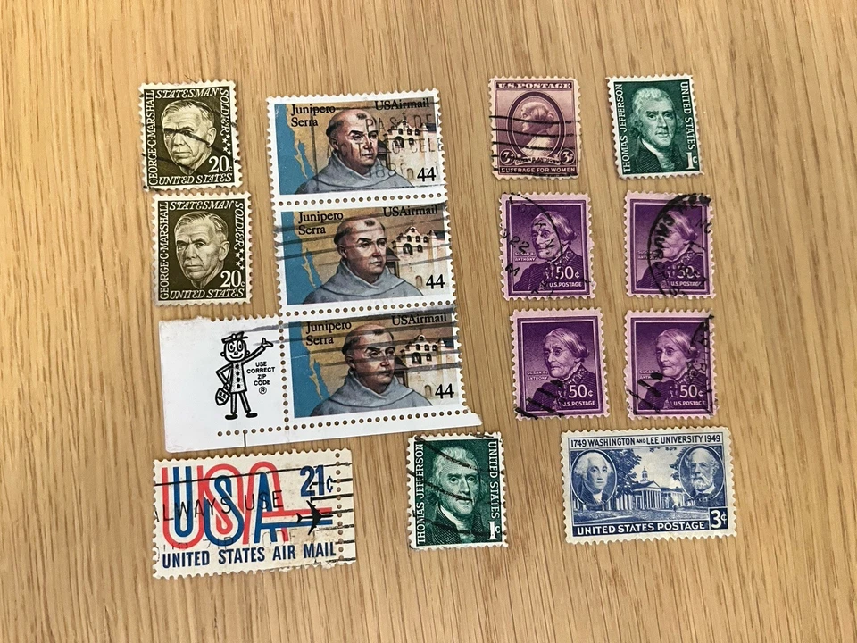 1949 - 1982 Lot United States / Etats-Unis - 14 Stamps / Timbres - Photo 1/2
